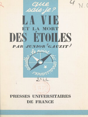 cover image of La vie et la mort des étoiles